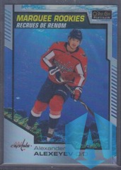 2020-21 O-Pee-Chee Platinum Marquee Rookies Aquamarine 346/499 Alexander Alexeyev #174